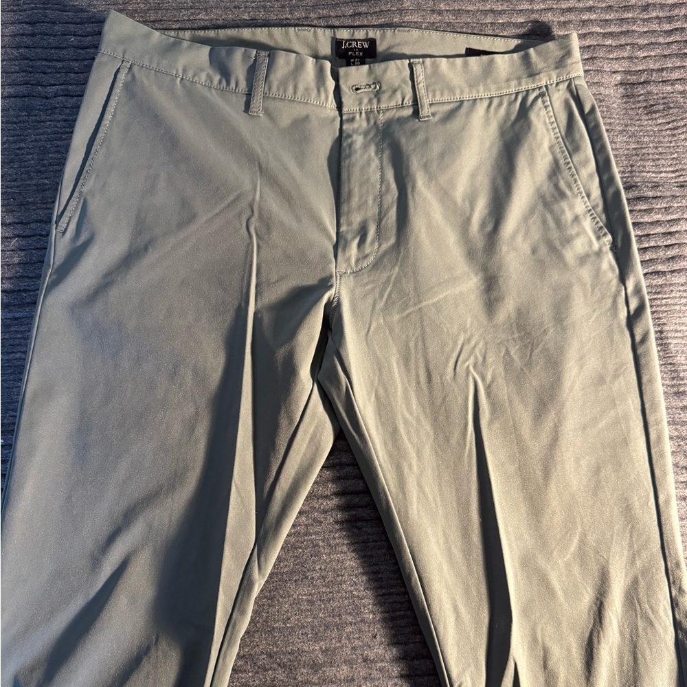 J Crew Slim fit Tech Pant 31x30 Gently Used Blue/Gray